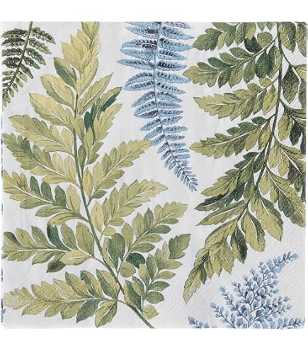 Marimekko Lunch Paper Napkins - Nasia WhiteBlue - Togo