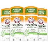 ARM &amp; HAMMER Essentials Deodorant, Rosemary Lavender, 2.5 oz, 4-Pack | Made with Natural Deodorizers, Solid Deodorant, Aluminum Free