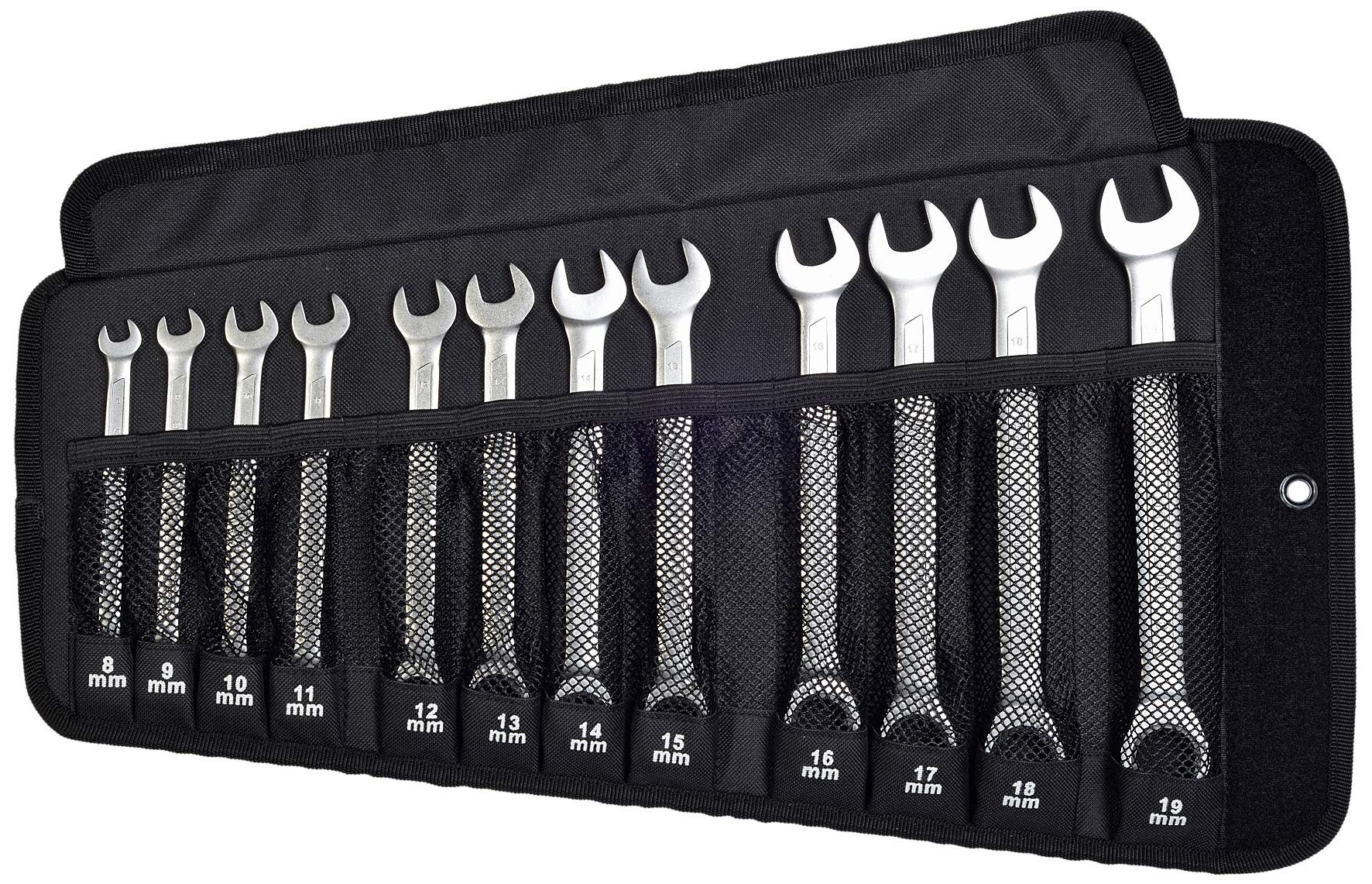 SW-Stahl 03510L Combination Ratchet Spanner Set, 12-Piece 8-19 mm, Chrome Vanadium Steel, Ring Ratchet, Mechanical, 290.0 mm, 1.57 kg