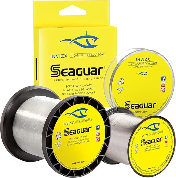 Seaguar Invizx 20VZ200 Süßwasser-Angelschnur, 100% Fluorkohlenstoff, 9 kg, 200 m Bruchstärke/Länge