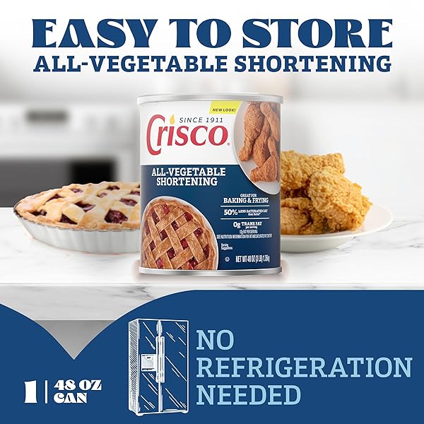 CRISCO ALL-VEGETABLE SHORTENING, 48 OUNCE