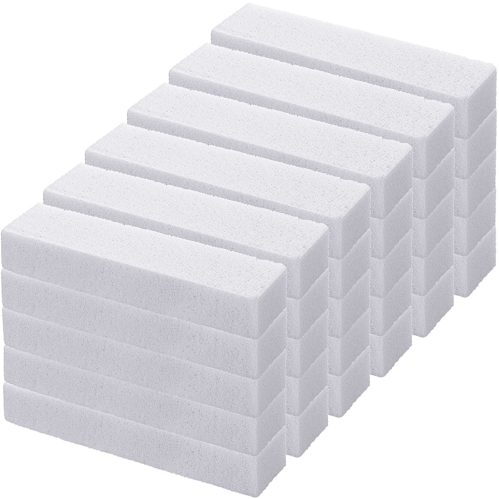Photo 1 of Norme 30 Pack Pumice Stones for Toilet Bowl Cleaning Scouring Pad Pumice Stick Cleaner for Cleaning Toilets, Bathtubs, Grills, Kitchen, Swimming Pools, Sinks, 5.9 x 1.4 x 0.9 Inch(White)