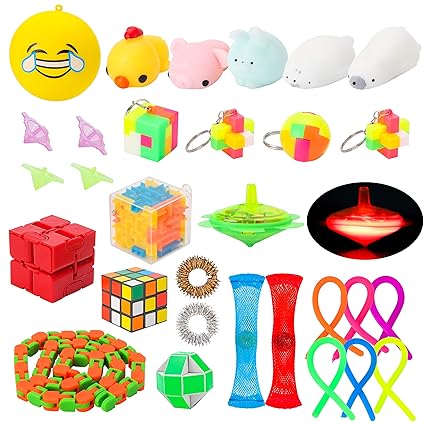 Grobro7 31pcs Fidget Toys Set Sensory Fidget #toys #for #teenager #with #autism  Grobro7 31pcs Fidget Toys Set Sensory Fidget