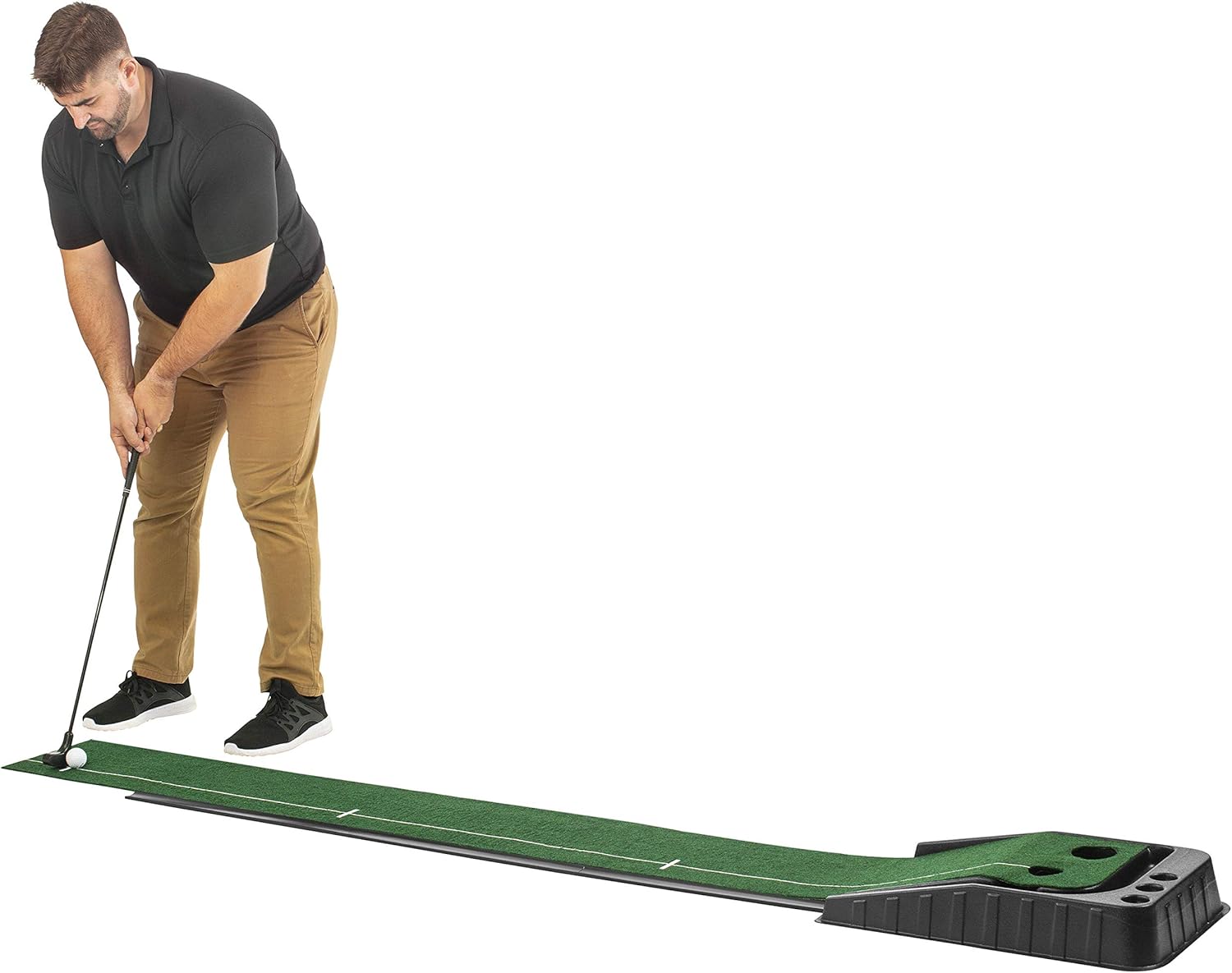 cordless electronic return putting mat