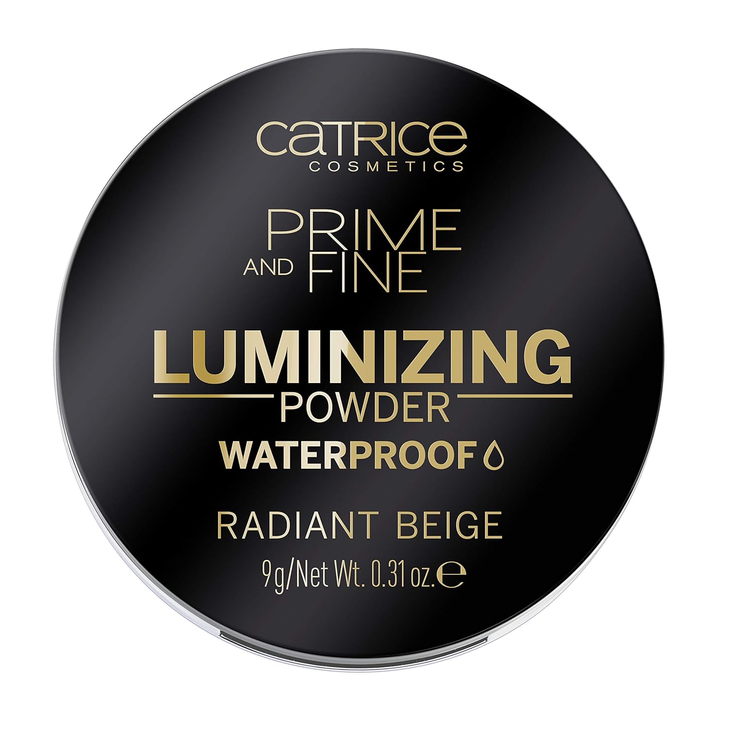 Catrice Prime & Fine Luminizing Waterproof Powder - Universal Beige Color for All Skin