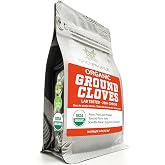 Spice Profile Organic Ground Cloves | 4 oz | Lab Tested | Made from Premium Whole Cloves | Warm, Sweet-Spicy Flavor for Baking, Chai, Curries &amp; Spice Blends