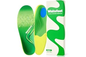 Orthotic Arch Support Insoles for Men Women, Plantar Fasciitis Shoe Inserts with Arch Support & U-Shaped Heel Cup, Shock Abso