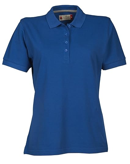 PAYPER Damen Polohemd Venice Baumwolle Kurzarm 4 Knöpfe Nackenband