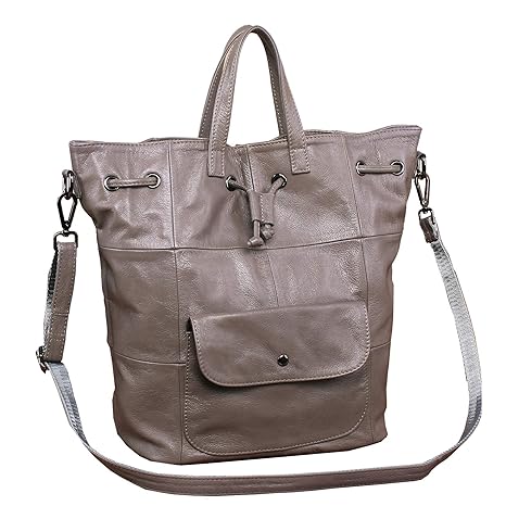 Beylasita Damen Ledertasche echt Leder Rucksack Daypack Cityrucksack große Messenger Bag Handtasche Umhängetasche für Freizei