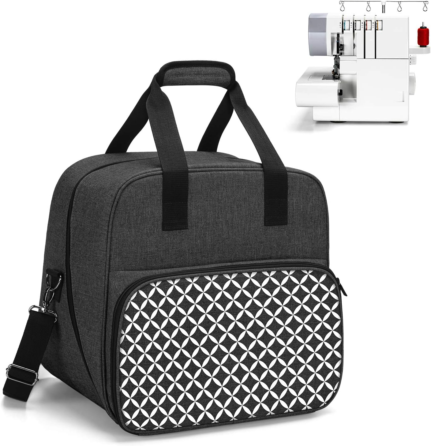 Purple Universal Overlock Sewing Machine Tote Bag Compatible with Most