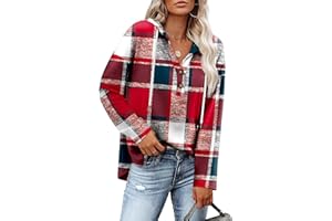 RUMIA Womens Tops V Neck Button Sweatshirt for Women Pullover Long SLeeve Shirts Fall Outfits 2025 Loose Fit S-3XL