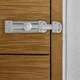 XFORT 2 Pack Polished Chrome Door Bolt Lock 100mm Surface Mounted Sliding Lock view 4