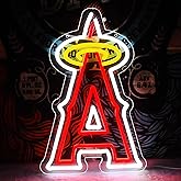 Baseball Neon Sign for Wall Decor Baseball Team Sign for Sport Club Dimmable Led Neon Light for Man Cave Bedroom Garage Birthday Party Baseball Room Size 16.1 * 10.6 In(ZYLD129-Angle)