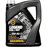 MANNOL 7730 Premium Engine Oil 0W-30 with Improved Low-Temperature, 5L | Premium Engine Oil 0W-30 with Improved Low-Temperature Properties for Modern Gasoline and Diesel Engines, MN7730, Easy to Use