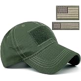 REDSHARKS Tactical Camo Hat with American Flag Patch | Ocp Baseball Cap, Acu/Military/Operator/Army/Patriotic, Men/Women, Hunting/Shooting, Camouflage Print