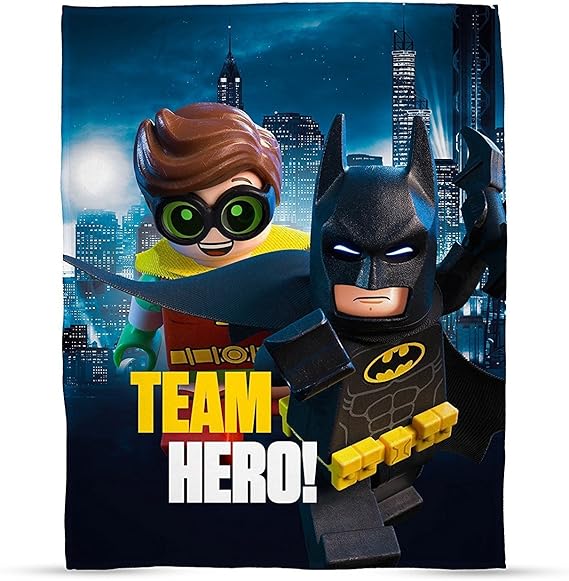 LEGO Batman Movie Hero Print Fleece Blanket Amazon.co.uk Toys & Games
