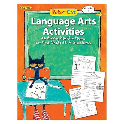 Teacher Created Resources Pete The Cat Grade 1 Language Arts Workbook