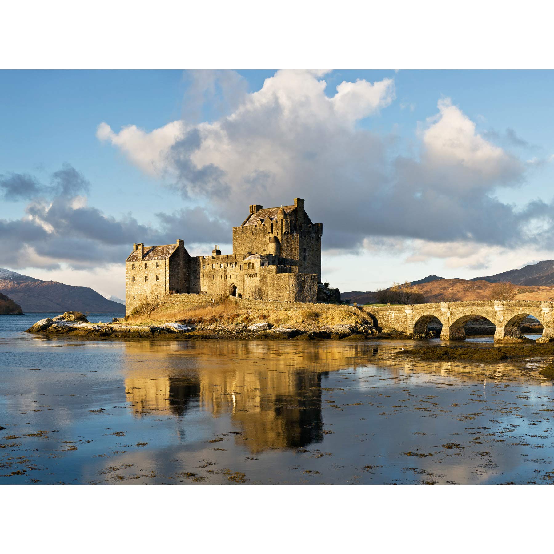 Iliff Eilean Donan Castle Kyle Lochalsh Scotland Photo Premium Wall Art Canvas Print 18X24 Inch