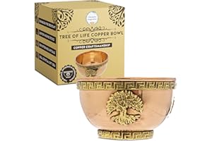 ALTERNATIVE IMAGINATION Tree of Life Copper Bowl - Offering Bowl for Altar or Ritual Use, Incense Holder and Smudge Kit, Home Decor - Holds Incense, Offerings, Healing Crystals, Water - Smudge Pot for Altar Supplies