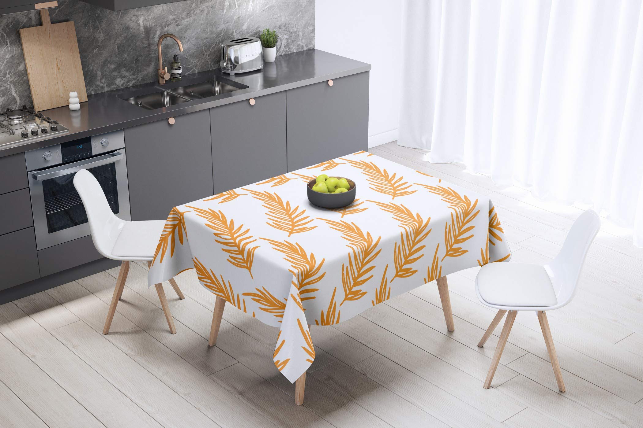 Bonamaison Kitchen Decoration, Tablecloth, 140cm x 140cm - Designed and Manufactured in Turkey