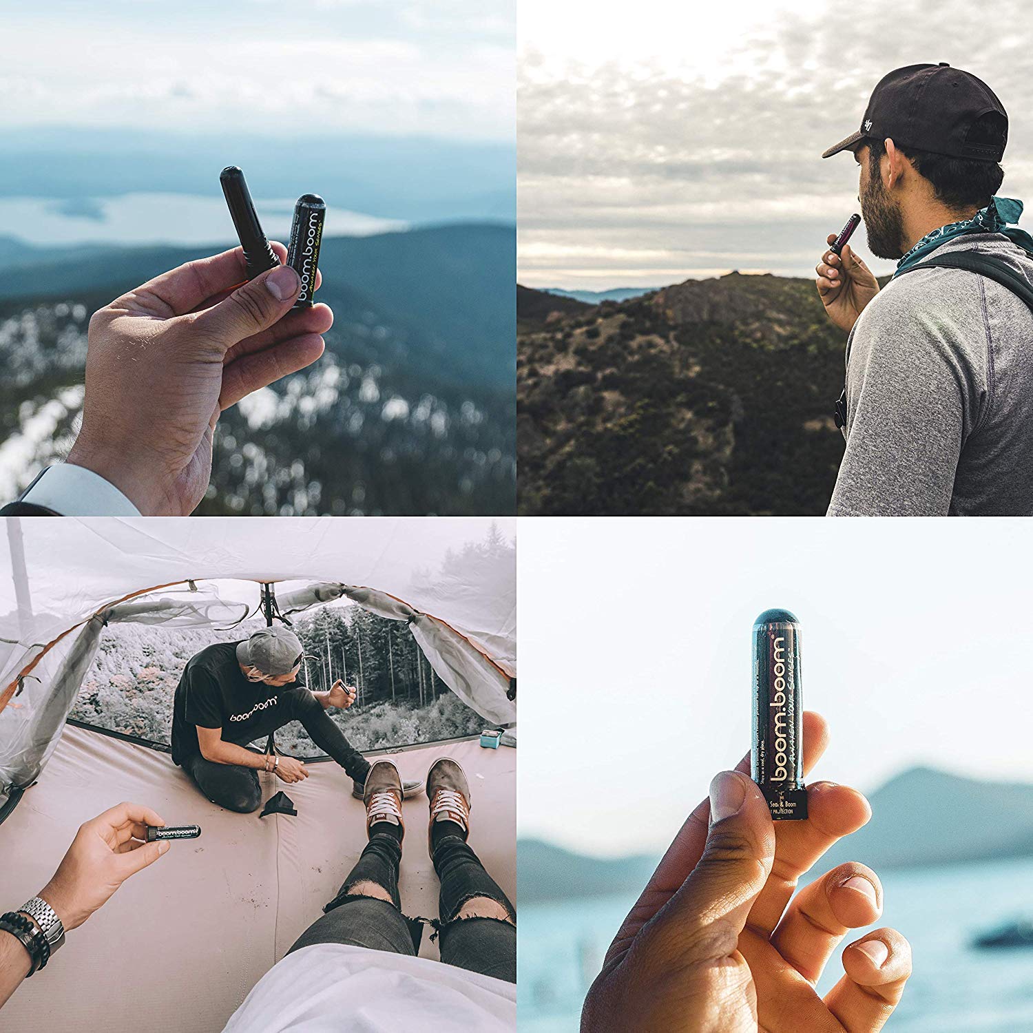 Aromatherapy Nasal Inhaler (3 Pack) by BoomBoom Boosts Focus