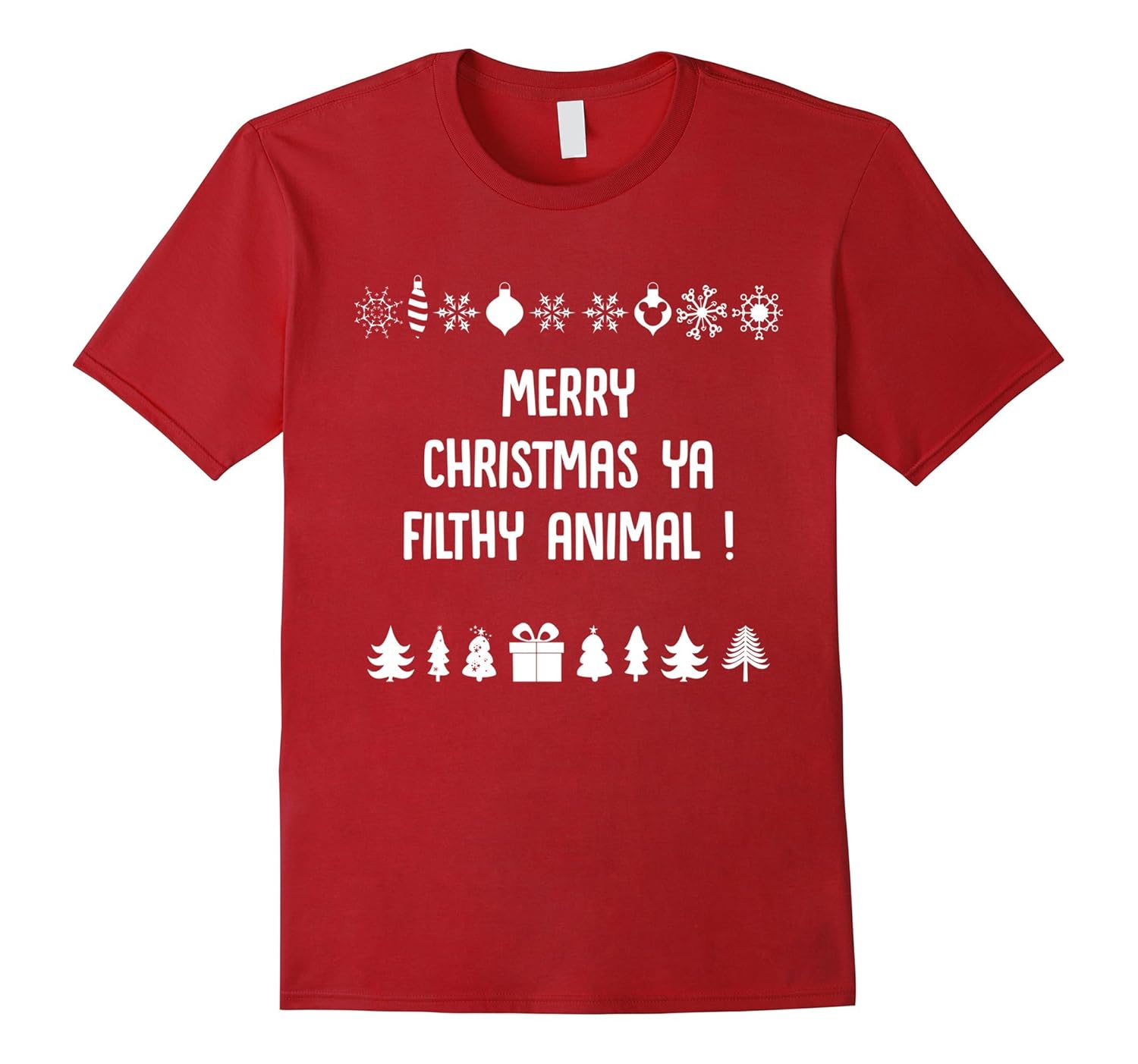 merry christmas you filthy animal t shirt
