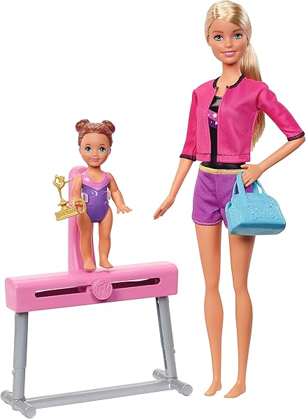 barbie team stacie doll gymnastics playset with accessories