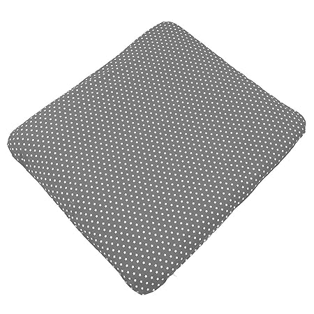 Sugarapple Wickelauflagenbezug Grau mit weißen Sternen aus 100% Baumwolle für Wickelauflagen 85 x 75 cm, Öko-Tex Standard 100