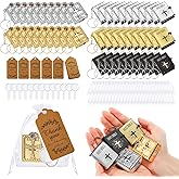 Hoemwarm Bible Gift Set - 200 Pcs, Includes Mini Bible Verse Keychains, Thank You Tags, Organza Bags, Magnifying Glass for Church Souvenirs