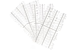Veskaoty 1/2 Inch Letters for Felt Letter Boards,362 Pcs Including Small Letters,Numbers,Symbols,Cursive Words for Changeable Plastic Message Boards (White)