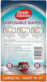 Simple Solution True Fit Disposable Dog Diapers Female L/XL 30 Ct view 7
