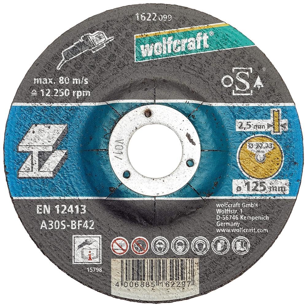 wolfcraft Cutting Disc for Metal, Depressed Centre I 1622300