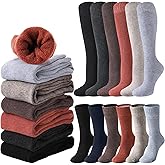 Chicingyou Women Warm Long Winter Sock Midcalf Stocking Kneehigh Thermal Boot Crew Socks Casual Cute Winter Clothing Gifts