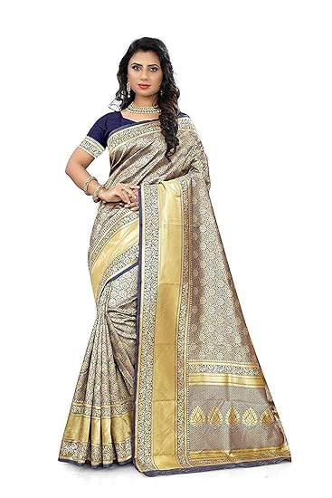 Sareeka saree Bnarasi Silk Saree For Wedding (Woman Saree With Unstich Blouse)