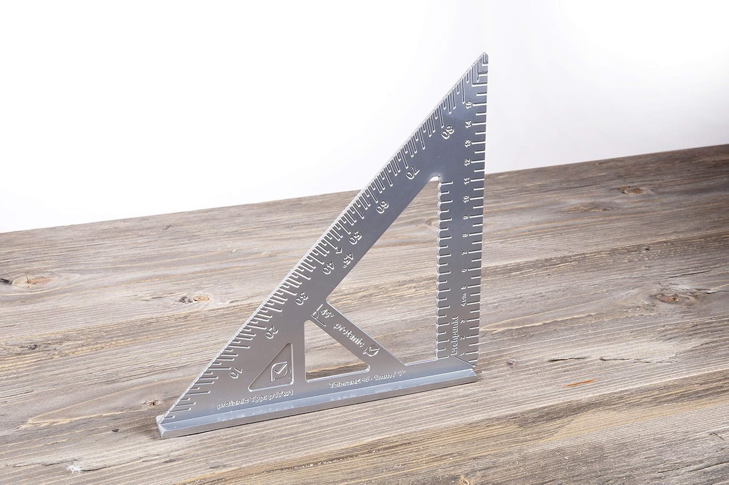 Angle de butée en aluminium en centimètres Équerre universelle Longueur