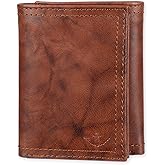 Dockers Men's Extra Capacity Slim Profile Trifold Wallet with Multiple Card Slots and ID Window