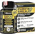 New. Nutravonic Purified Shilajit Capsules Maximum Potency 500 mg per Day Standardised 50% Fulvic Acid (120 Caps, 250 mg per 