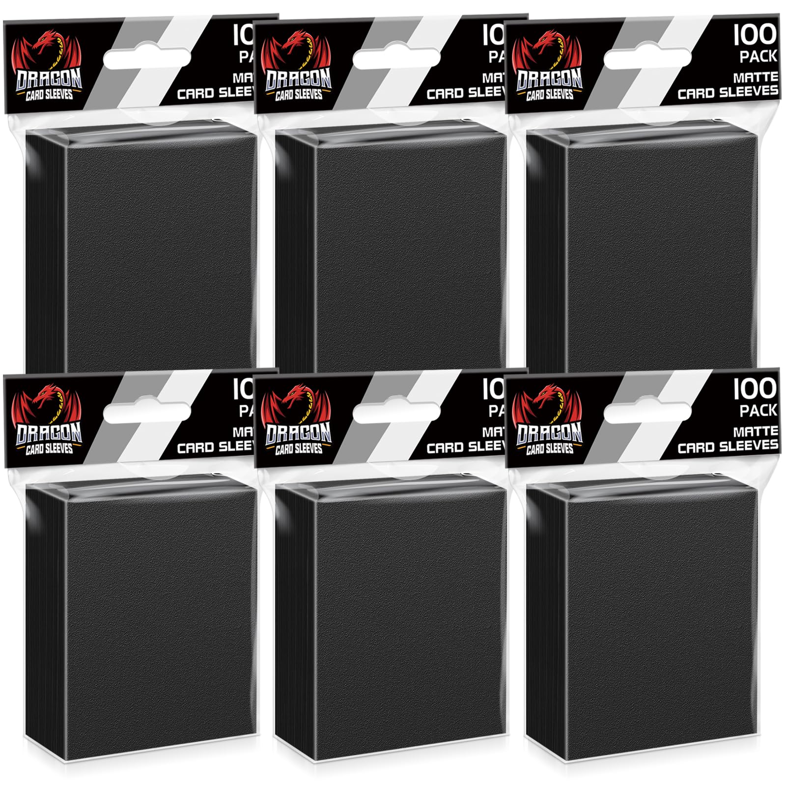 600ct Trading Card Sleeves, Matte Card Sleeves Plastic Soft Card Sleeves Card Protectors for MTG, TCG, Baseball, Sports & Standard Game Cards