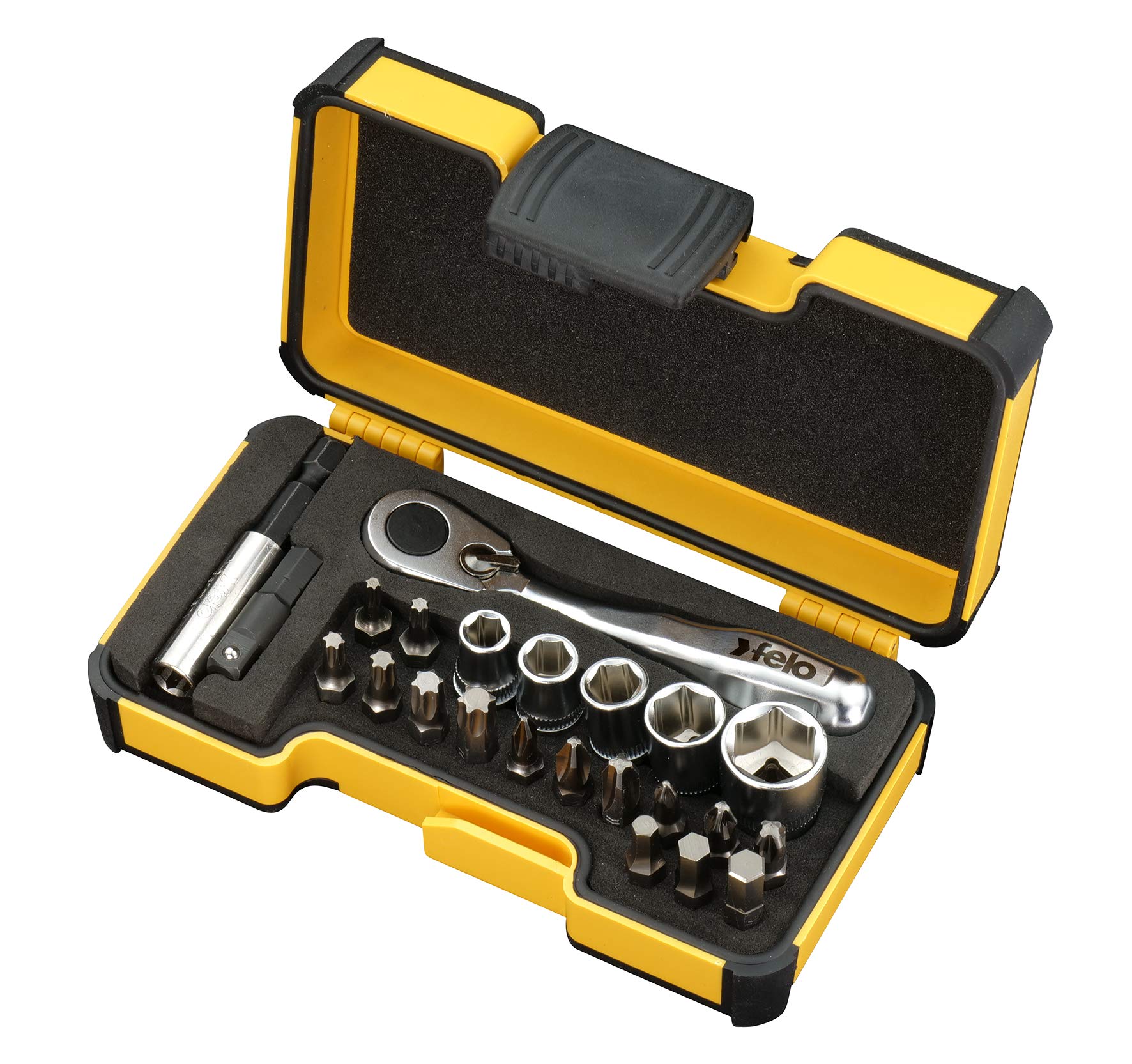 Felo XS-Strongbox XS 23 1/4 23-Piece PH/PZ/HEX/TORX/SW/MS/BH