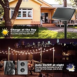DAYBETTER Solar Powered LED Outdoor String Lights