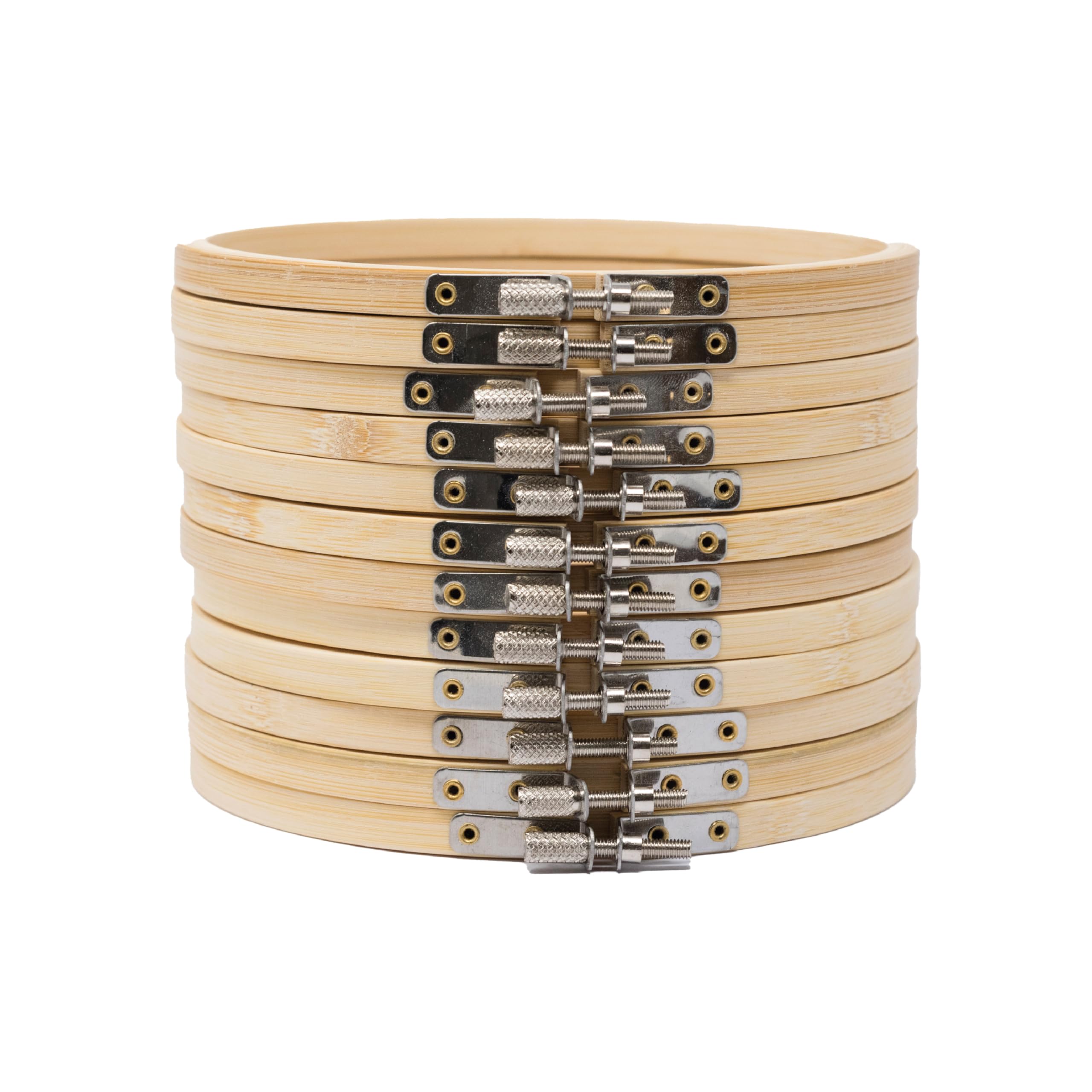 Korbond Embroidery Hoop Set - 12 6 Inch Bamboo Embroidery and Cross Stitch Hoops