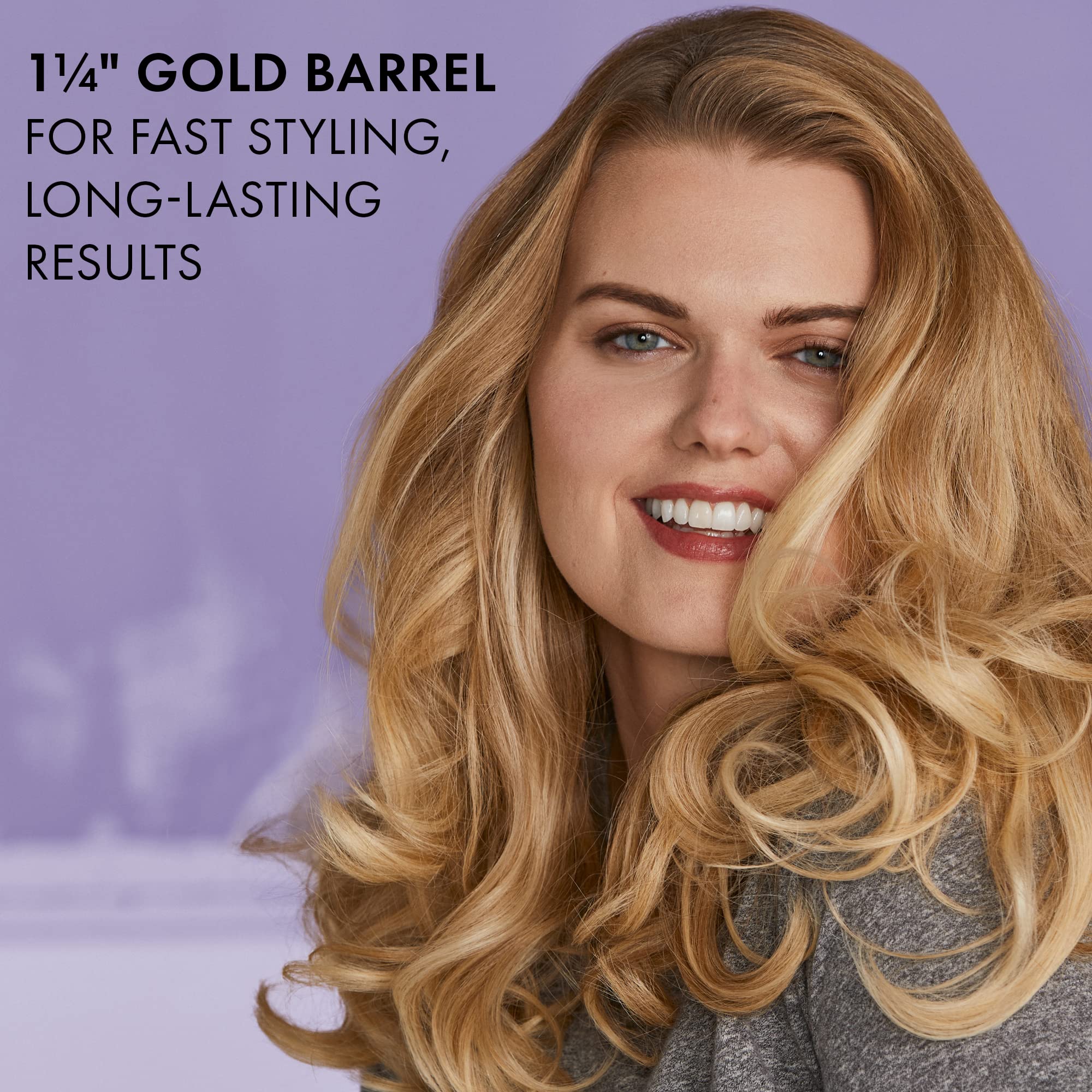 HOT TOOLS Pro Signature Gold Curling Iron | Long-Lasting, Defined Curls, (1-1/2 in) & Pro Artist 24K Gold Curling Iron | Long Lasting, Defined Curls (1 in)