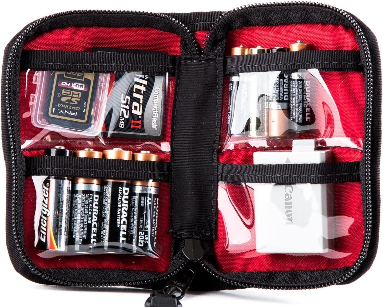 Grizzly Katmai Pouch for Memory Card, Battery, Gear & USB Wallet Holds SD & CF Memory, AA & AAA Batteries, Camera Battery Packs & USB Drives Shooting Hunting Fishing Birding Camping Hiking : Camera & Photo