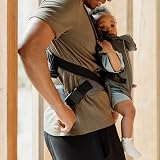 Nuby Newborn Baby Carrier Ergonomic 3-in-1 Dark Grey Lightweight view 3