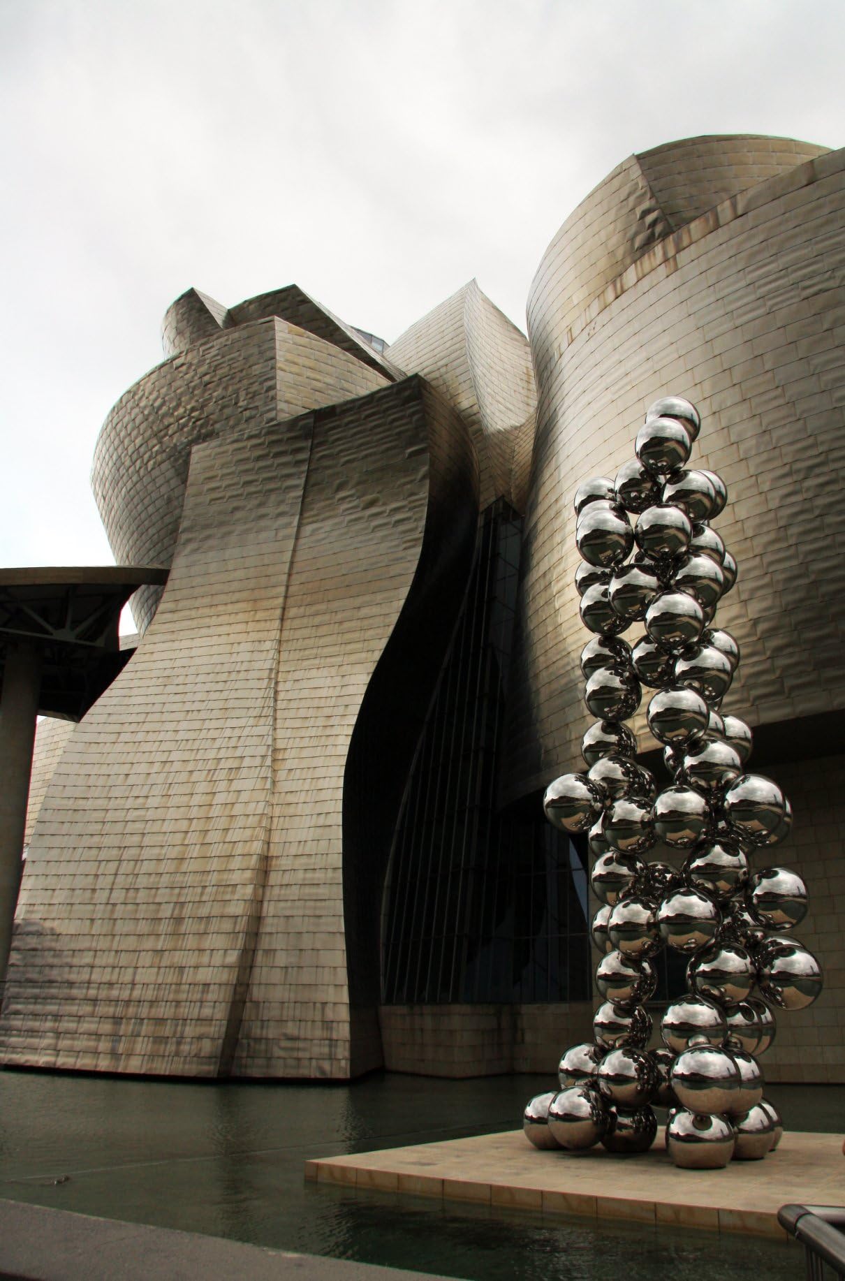 Tall Tree & the Eye - Sculpture, Anish Kapoor - Guggenheim Museum โ Bilbao, Biscay, Spain โ Matted Photo Art Print, 11"x 14"