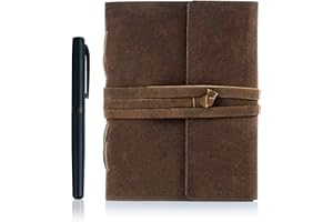 Leather Journal Lined Paper with luxury pen Handmade Leather Journal/Writing Notebook Diary/Bound Daily Notepad for Men & Wom