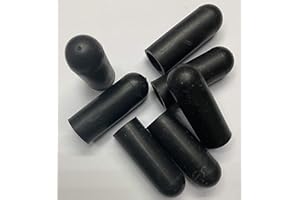 dexierp Protection Force Round Cap for 9/16" 14mm OD X1.5(38.1mm) Length (Pack of 50) Pipe Post Tube End Cover 9/16-12 UNC 9/16-18 UNF M14 Screw Thread Protectors Elastic Rubber