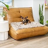 Furhaven Waterproof Throw Blanket for Dogs & Indoor Cats, Washable - Shaggy Plush Calming Long Faux Fur & Velvet Dog Blanket - Driftwood, Small