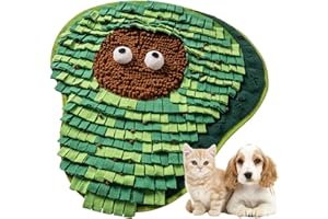 Mewoo Snuffle Mat for Cats Dogs Small Medium, 23''x25'' Cat Snuffle Mat for Mental Stimulation, Cute Rabbit Foraging Mat for Dogs Bunnies, Interactive Dog Toys for Boredom, Washable Sniff Mat for Dogs