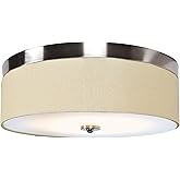 Access Lighting - HI Access 20821LEDD-BS/ACR Transitional LED Flush Mount from Mia Collection in Pewter, Nickel, Silver Finis